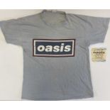 OASIS T-SHIRT AND TICKET