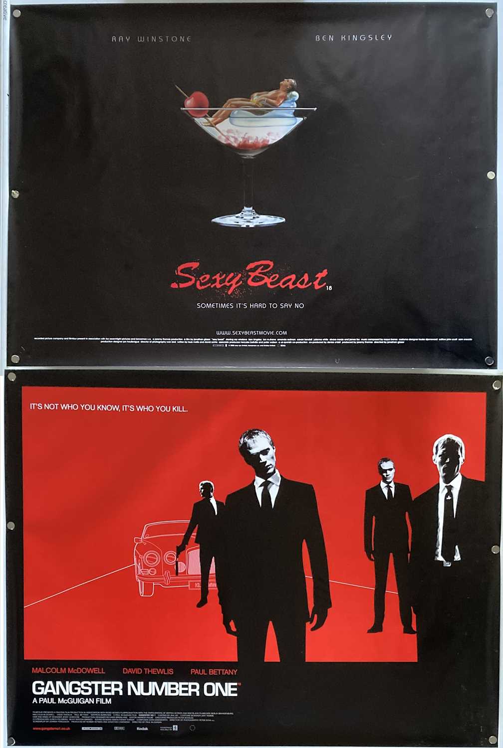 SEXY BEAST / GANGSTER NUMBER ONE FILM POSTERS