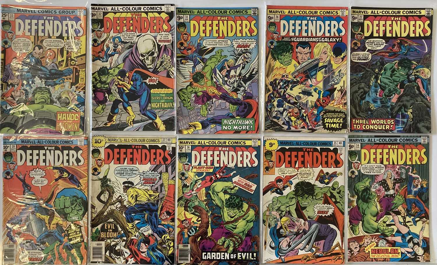 MARVEL DEFENDERS COMICS