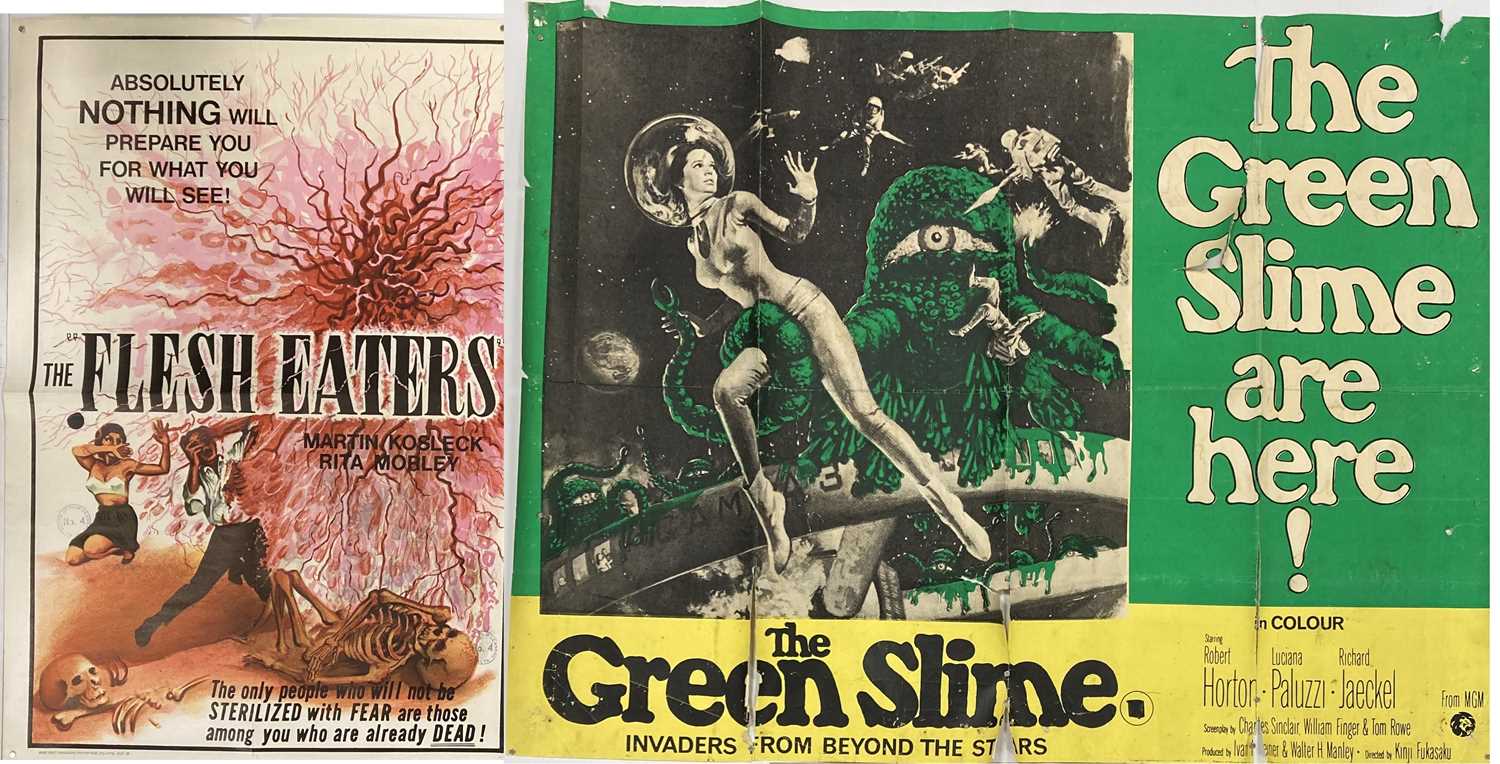 GREEN SLIME UK QUAD / FLESH EATERS 1964 POSTERS