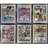 JUDGE DREDD IAN GIBSON SET OF SIX STRIPS