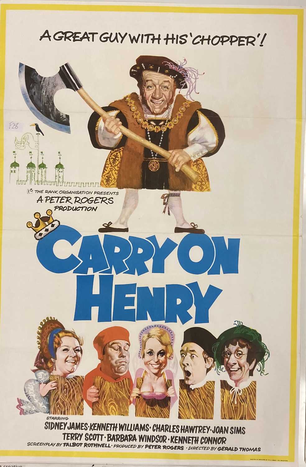 CARRY ON HENRY POSTER / A STUDY IN TERROR - Image 3 of 3