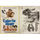CARRY ON HENRY POSTER / A STUDY IN TERROR
