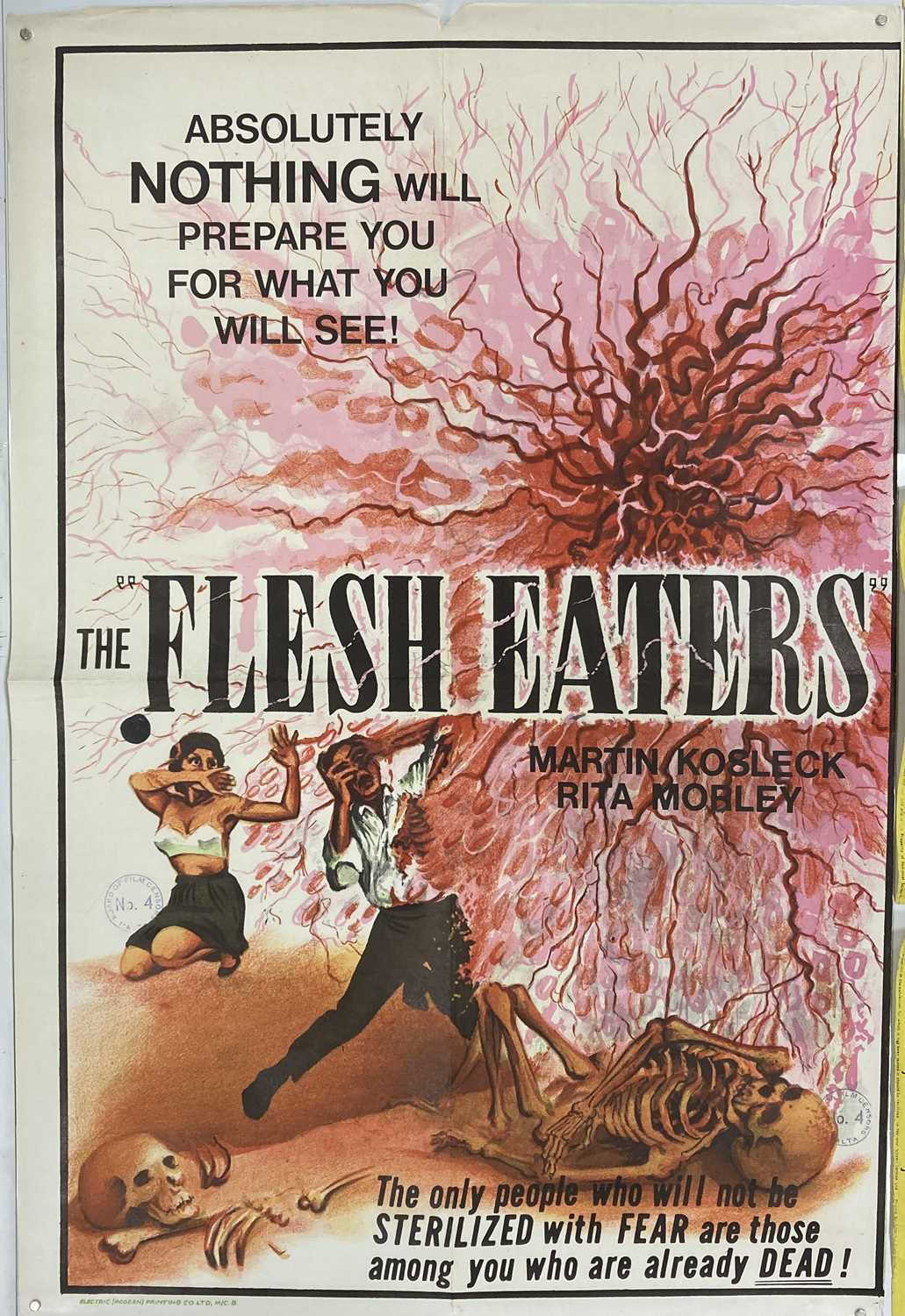 GREEN SLIME UK QUAD / FLESH EATERS 1964 POSTERS - Image 2 of 6