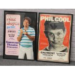 Two framed and signed theatre posters; Max Boyce and Phil Cool for The Gaumont Theatre Doncaster.