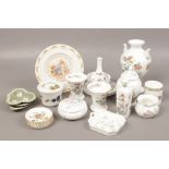 A collection of ceramics to include Wedgwood, Shelley, Aynsley etc.