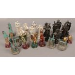 A basket of 24 Harry Potter final challenge chess pieces.