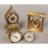 Four alarm clocks including Estyma, Splendex etc.