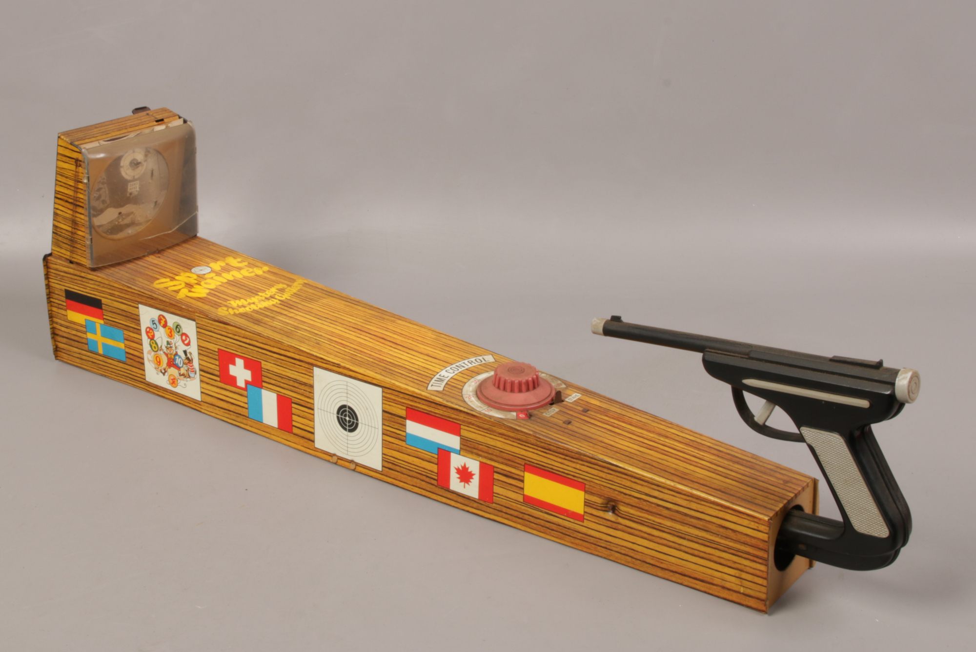 Ancien Jeu Tir SPORT TRAÎNER Mystery Shooting Gallery Jouet