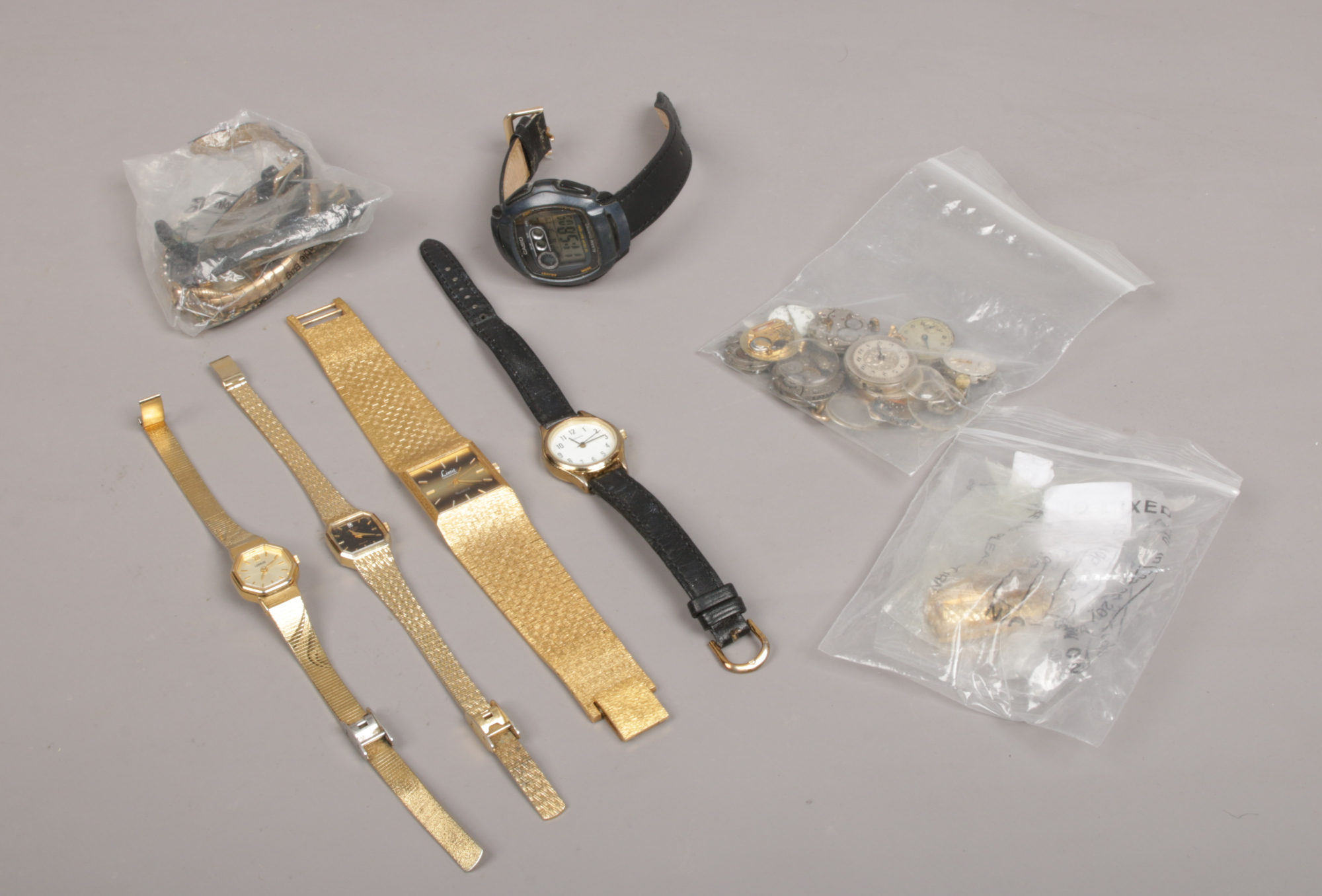 A collection of ladies quartz wristwatches, Rotary, Lorus, Sekonda examples to include a box of