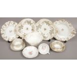 A collection of Rockingham china to include plates, cup and saucers etc. Griffin marks c.1830-42.