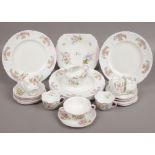 A collection of Shelley teawares to include 22 pieces of wild flowers decorated part tea service,