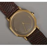 A cased Reymond Weil Geneve manual wristwatch.