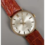 A 9ct gold manual Buren wristwatch.
