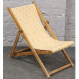 A child's vintage deck chair.