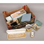 A quantity of boxed costume jewellery items including Skagen necklace and lotus pearls etc.