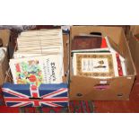 Two boxes of books to include Disney's Wonderful World of Knowledge, 19th century examples etc.