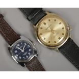 A Superoma manual wristwatch with centre seconds, along with ladies Trafalgar manual wristwatch both