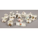 A box of crested china to include Grafton, Willow art, Arcadian etc.