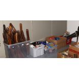 A large collection of air rifle spares to include new and used parts, stocks, barrels, springs,