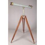 A 4" astronomical telescope, makers James Lancaster & Son, Birmingham. With sighting scope and