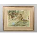 After Sir William Russell Flint (1880-1969). Three framed prints all signed by the artist in pencil,