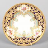 A fine Royal Crown Derby soup plate from the Judge Elbert Henry Gary service. Painted by Albert