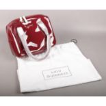 A burgundy leather Lulu Guinness handbag in the Jenny style, with dust bag. New and unused.