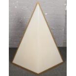 A vintage neon triangular cinema light. height 120cm x 90cm width.