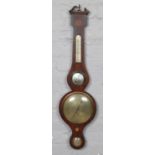 A period mahogany banjo barometer.