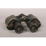 A pair of World War II binoculars. A. Kershaw & Son, Leeds.