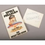 A signed copy of Spike Milligan's The Bedsitting Room, along with a Bob Monkhouse autograph.