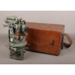 A cased Cooke, Troughton & Simms theodolite / surveyors level.