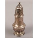 A George II silver sugar caster, Assayed London 1748 by Samuel Wood.