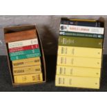 Two boxes of books, Wisden 1952, 1953, 1976 Editions, The Cricketers Who's Who 1981, 83, 86