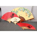 A collection of oriental fans
