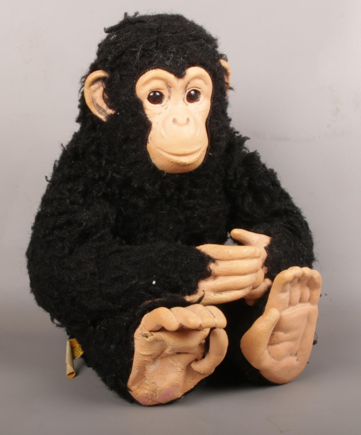 A Deans Rag Book Monkey, with rubber face, hands and feet.