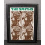 A framed The Smiths Meat is Murder print. (88cm x 62cm).