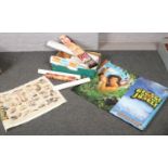 A box of approximately 20 posters modern and vintage including film, museum, advertising and popular