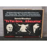 A horror film poster for To The Devil... A Daughter.