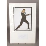 An autographed Timothy Dalton James Bond display.