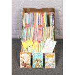 A box of Ladybird books, The Magic Porridge Pot, Read it yourself Red Riding hood, Sleeping