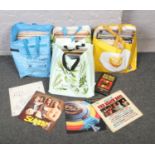 Four bags of LP records, to include Pink Floyd, Slade, The Beach Boys etc.