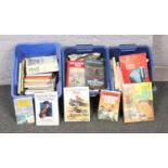 Three boxes of books, The Children's book of Famous lives, Heroes of History, The Sportsview book of