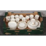 A box of Susie Cooper teawares to include venetia and nasturtium designs, approximately 30 pieces.