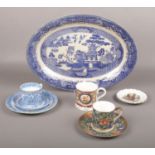 A collection of ceramics, Victoria and Albert Museum William Morris collection cup and saucer '