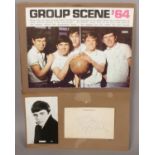 Autographs; Cliff Richard c.1950s, Dave Clark on Star SP203 postcard, Dave Clark Five on 1964 Rave