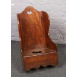 A vintage child's wooden Lambing chair ( approx 68 cm height 39 cm wide)