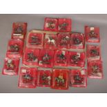 A collection of twenty Del Prado metal cavalry figures on horseback, all boxed.