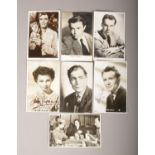 A collection of autographs actor /actress photographs and postcards, to include John Mills, Jean